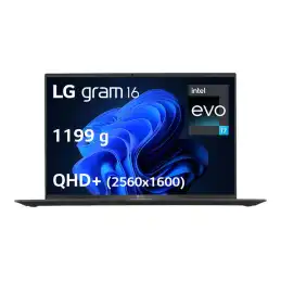 LG gram - Intel Core i7 - 1360P - jusqu'à 5 GHz - Win 11 Pro - Carte graphique Intel Iris Xe - 16 Go... (16Z90R-G.AP78F)_1